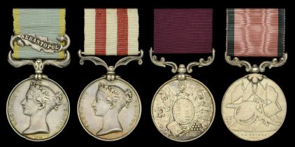 Four: Gunner George Richards, Royal Artillery Crimea 1854-56, 1 clasp, Sebastopol (G. Ri...