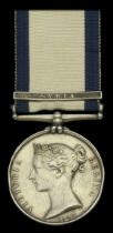 Naval General Service 1793-1840, 1 clasp, Syria (William Rouse.) edge bruising and contact m...