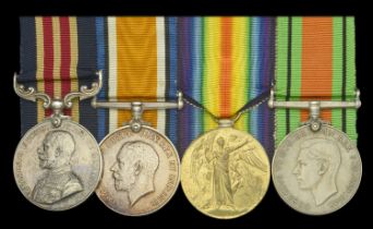 A Great War 'Western Front' M.M. group of four awarded to Corporal W. Cutler, 14th Heavy Bat...