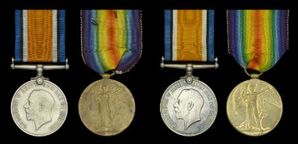 Pair: Private A. E. Mathew, King Edward's Horse British War and Victory Medals (1750 Pte. A...