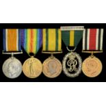 Five: Major A. Sissons, East Yorkshire Regiment British War and Victory Medals (Major A....