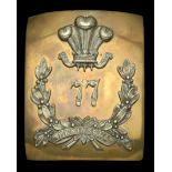 77th (East Middlesex) Regiment of Foot Officer's Shoulder Belt Plate. A fine example c.1830...