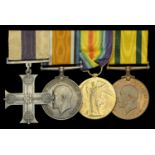 Family Group: A Great War 'Western Front' M.C. group of four awarded to Captain R. P. Blo...