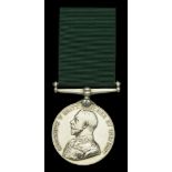 Volunteer Force Long Service Medal (India & the Colonies), G.V.R. (Pte. A. J. G. Bean, Dehra...