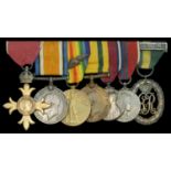 A post-War 'Civil Division' O.B.E. group of seven awarded to Major A. Young, Essex Regiment,...