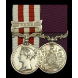 Pair: Battery Sergeant-Major John Keefe, Royal Artillery Indian Mutiny 1857-59, 1 clasp,...