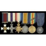 A fine Great War 'Salonica' D.S.O., M.C., Al Valore Militare group of six awarded to Major R...