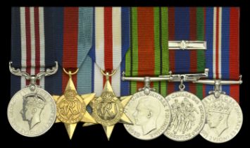 A fine Second War 'breaking of the Rhine defence line' immediate M.M. group of six awarded t...