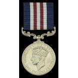 A Second War 'Italian theatre' immediate M.M. awarded to Gunner Victor Griffin, 52nd Anti Ta...