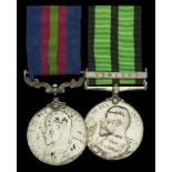 A rare West African Frontier Force D.C.M. pair awarded to Gunner Damana, No. 2 Battery, Nort...