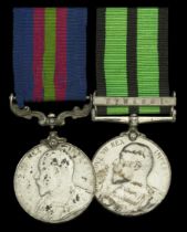 A rare West African Frontier Force D.C.M. pair awarded to Gunner Damana, No. 2 Battery, Nort...