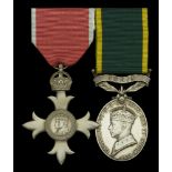 A 'Civil Division' M.B.E. pair awarded to D. McAlpine Esq., late Bengal and North Western Ra...