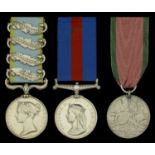 Three: Gunner Robert Neil, Royal Artillery Crimea 1854-56, 4 clasps, Alma, Balaklava, In...