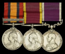 Three: Corporal A. Jenkins, Royal Garrison Artillery Queen's South Africa 1899-1902, 1 c...