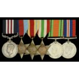 A Second War 'Italian theatre' M.M. group of six awarded to Lance-Bombardier Benjamin Garnet...