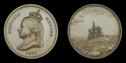 Arctic Medal 1875-76, a bronze specimen planchet, unmounted, small edge bruise, otherwise ex...