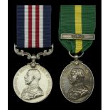 A Great War 1916 'French theatre' M.M. pair awarded to Company Sergeant Major S. G. Burt, 1/...