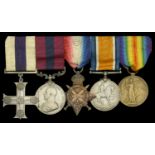 A Great War 'Western Front' M.C., D.C.M. group of five awarded to Captain E. C. Trudgill, â€œL...