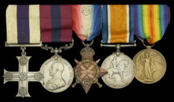 A Great War 'Western Front' M.C., D.C.M. group of five awarded to Captain E. C. Trudgill, â€œL...