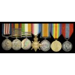 A fine Great War 'Western Front' M.M. group of seven awarded to Sergeant F. Dunton, Bedfords...