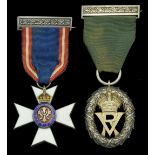An M.V.O. pair awarded to Colonel A. B. Grant, 1st Lanark Royal Garrison Artillery Volunteer...