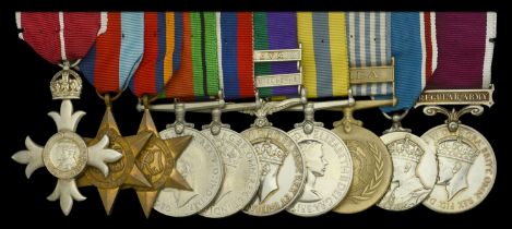 A Second War 'Burma operations' M.B.E. group of ten awarded to Captain Edmund Edmunds, Royal...