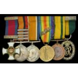 A Great War D.S.O. group of six awarded to Lieutenant-Colonel J. C. Baines, Leicestershire R...