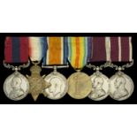 A fine Great War 'Ypres 1915' D.C.M. and 'Salonika' M.S.M. group of six awarded to Acting Re...