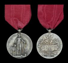 National Canine Defence League Medal, silver (A. Culliford. For saving a dog 1921.) nearly e...