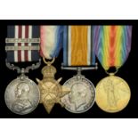 A fine Great War 'Western Front' M.M. and Second and Third Award Bars group of four awarded...