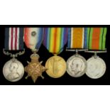 A Great War 'Western Front' M.M. group of five awarded to Sergeant S. W. Collins, â€œQâ€ Batter...