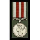 A fine Indian Mutiny Medal awarded to Drummer P. Tallent, 54th Regiment of Foot, who was bar...