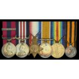 A superb Great War 'Machine Gunner's' D.C.M. and Second Award Bar, M.M., and Russian Medal o...