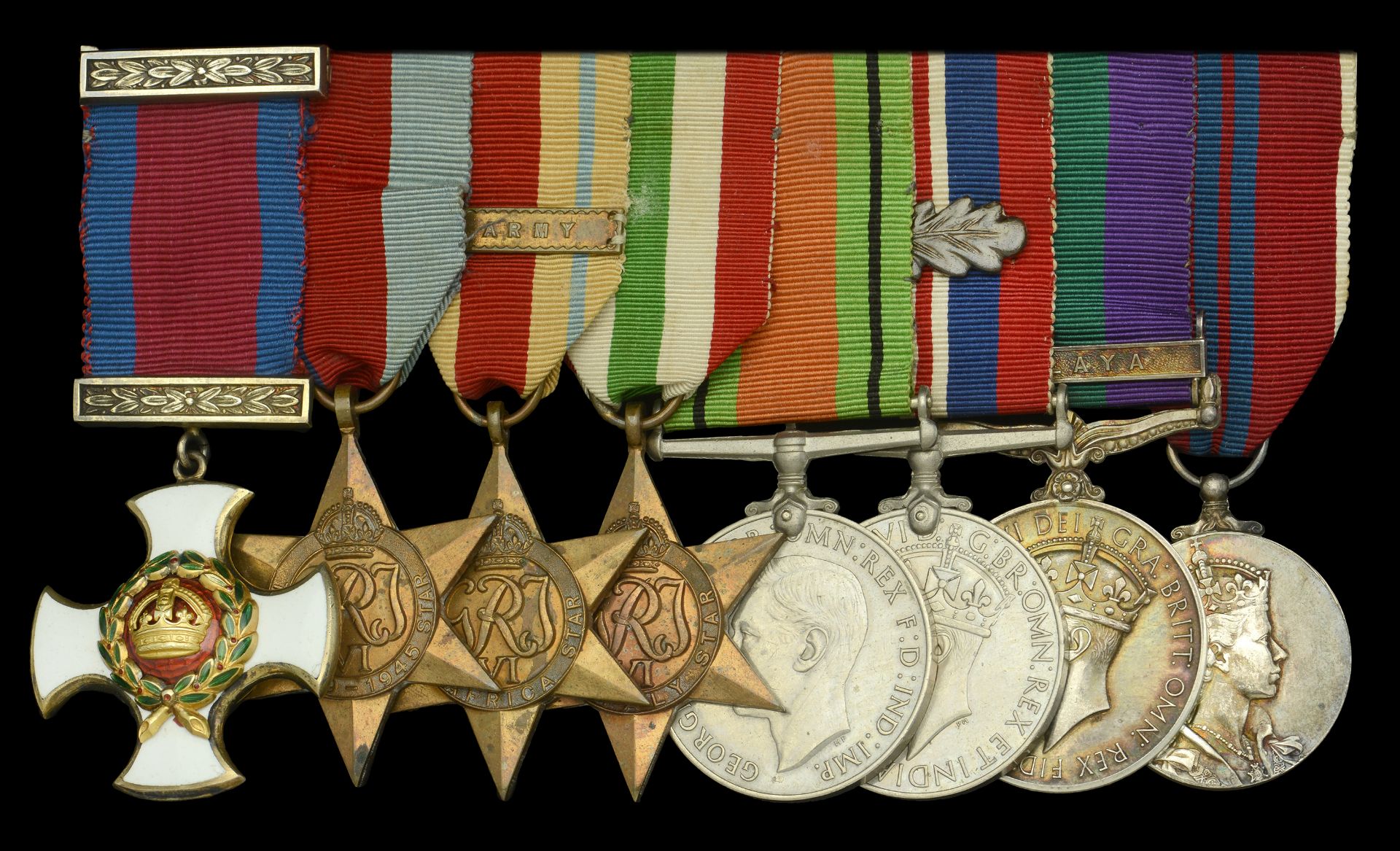 A fine Second War 'North Africa 1943' Immediate D.S.O. group of eight awarded to Brigadier H...