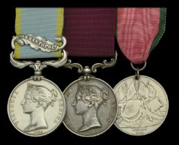 Three: Master Gunner James Doig, Royal Artillery Crimea 1854-56, 1 clasp, Sebastopol (Se...