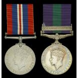 Pair: Private R. W. Salter, Duke of Cornwall's Light Infantry War Medal 1939-45; General...