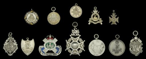 Regimental Prize Medals (12), Royal Irish Fusiliers; Buckinghamshire Battalion, Oxfordshire...