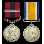 A Great War D.C.M. and Second Award Bar pair awarded to Gunner C. Edwards, Royal Field Artil...