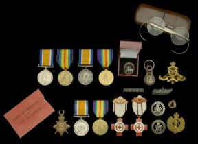 Pair: Corporal P. W. Moyses, Army Service Corps British War and Victory Medals (S-33885 Cpl...