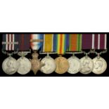 A Great War 'Western Front' M.M. and Second Award Bar, and inter-war B.E.M. group of eight a...