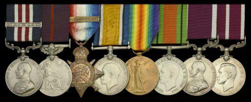 A Great War 'Western Front' M.M. and Second Award Bar, and inter-war B.E.M. group of eight a...