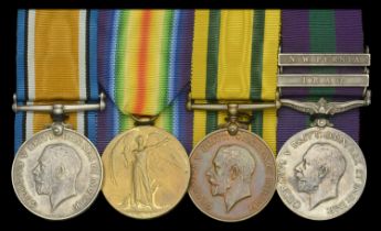 Four: Gunner W. J. Craig, Royal Garrison Artillery British War and Victory Medals (147 G...