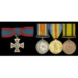 A scarce Great War 'Western Front' A.R.R.C. group of four awarded to Sister Ellen M. Emberso...