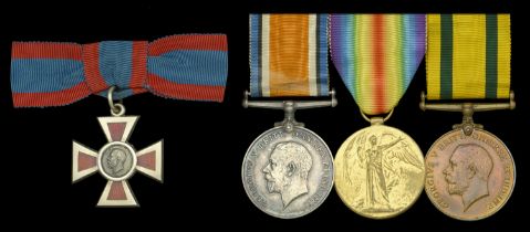 A scarce Great War 'Western Front' A.R.R.C. group of four awarded to Sister Ellen M. Emberso...