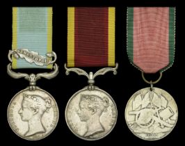 Three: Gunner Robert Andrews, Royal Artillery Crimea 1854-56, 1 clasp, Sebastopol (Gr. &...