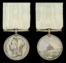 Arctic Medal 1875-76, unnamed specimen, mounted with the correction suspension, extremely fi...