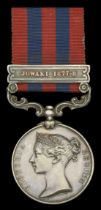 India General Service 1854-95, 1 clasp, Jowaki 1877-8 (2005 Gunner Lawrence Callaghan. 1/C R...
