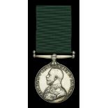 Volunteer Force Long Service Medal (India & the Colonies), G.V.R. (Vol. J. R. Hall Burma Rys...