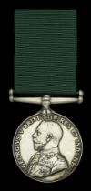 Volunteer Force Long Service Medal (India & the Colonies), G.V.R. (Vol. J. R. Hall Burma Rys...