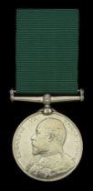 Volunteer Force Long Service Medal (India & the Colonies), E.VII.R. (Voltr F. Adamson Madras...